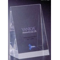 Lucite Wedge Award (4"x5 1/2"x2")